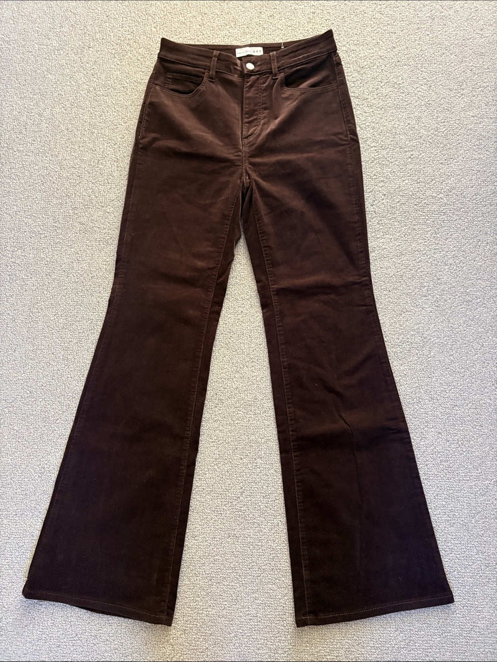 Loft Women’s Velvet Brown Flare Jeans